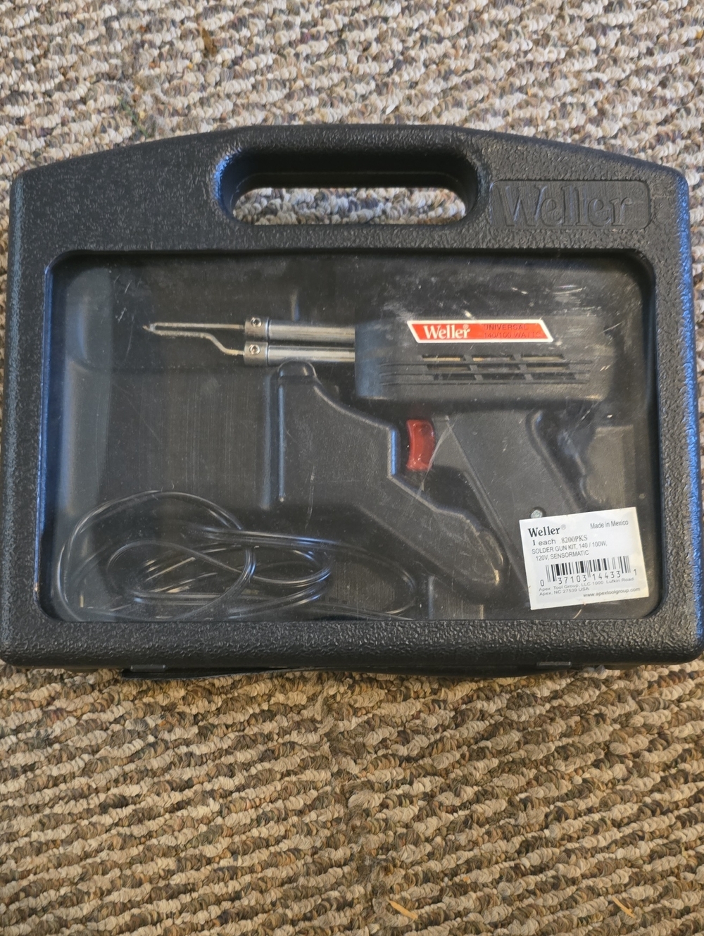 Weller Soldering Gun in Black with Red Accent